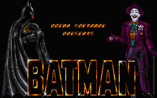 Batman title screen for Atari ST